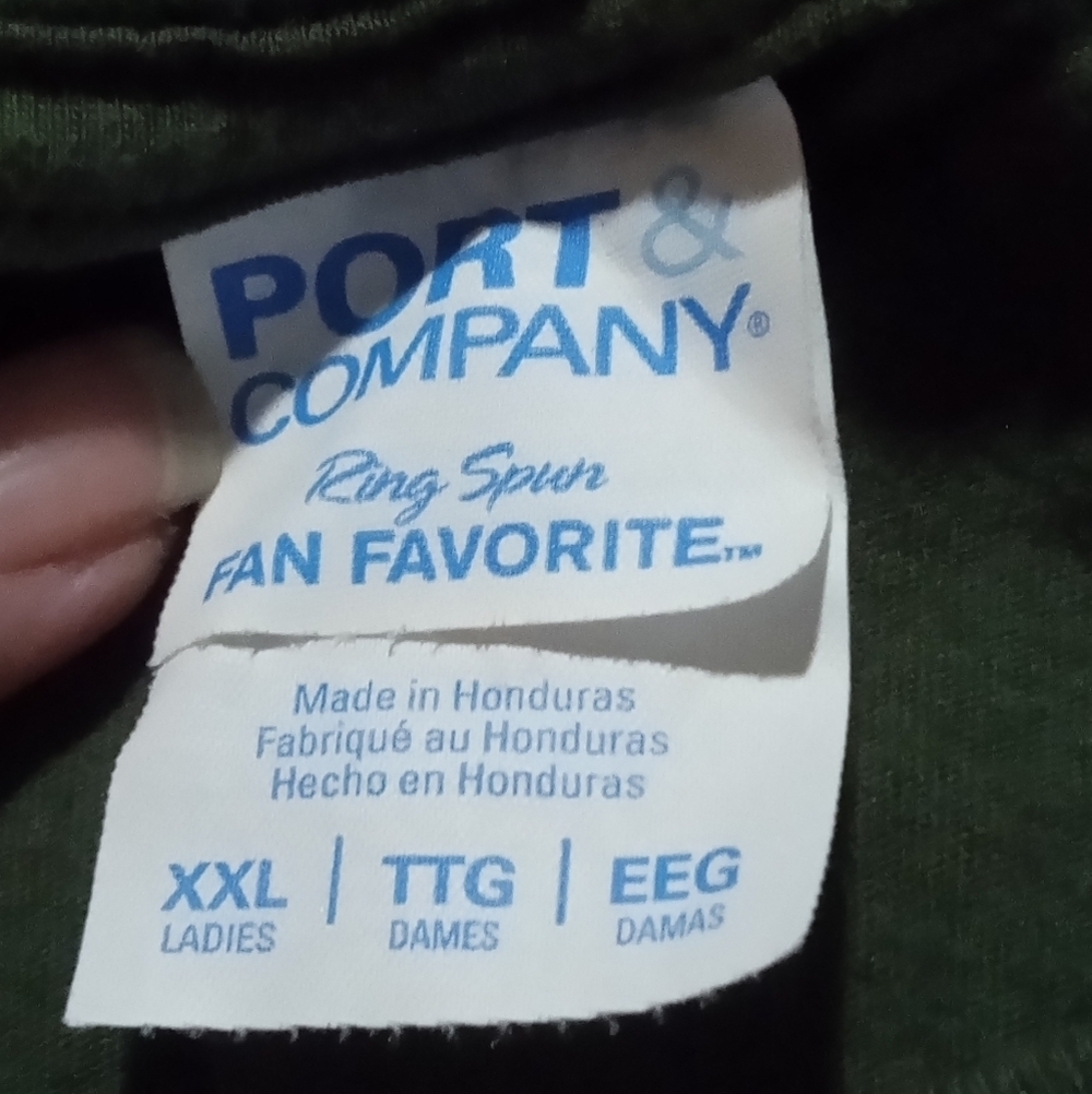 Port and Company Green Tee with Retro Design - Picture 3 of 4